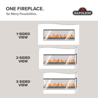 Napoleon Astound™ 50 FlexMount Electric Fireplace — product and configuration view