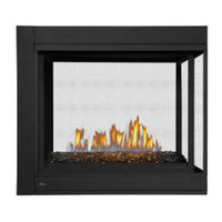 Napoleon Ascent™ Multi-View 3-Sided Direct Vent Fireplace with Glass Embers — product and configuration view