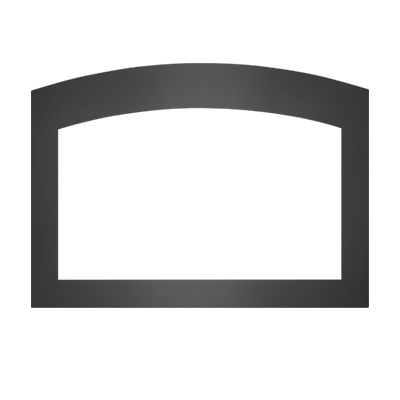 Napoleon Faceplate - Small Arched 4-Sided, 2.5" Charcoal (for 3-Sided Backerplate) SACH4F3B3