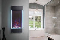 Napoleon Allure™ Vertical Prestige® 38 Electric Fireplace — installed room view