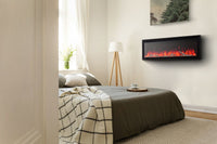 Napoleon Entice™ 42 Wall-Hanging Electric Fireplace — installed room view