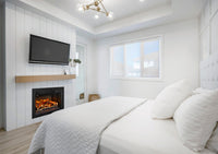 Napoleon Rosedale™ 3 Electric Fireplace Insert — installed room view