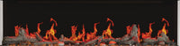 Napoleon Luminex 65 LCD Electric Linear Built-in Fireplace — product and configuration view