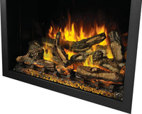 Napoleon fireplace series — media and flame detail. Model specifications are listed separately.