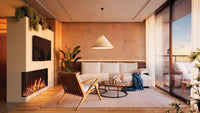 Napoleon Astound™ 50 FlexMount Electric Fireplace — installed room view