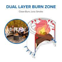 Napoleon Timberwolf® Smokeless Fire Pit — product and configuration view