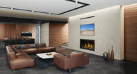 Napoleon Tall Vector™ 50 with Luminous Logs — installed room view
