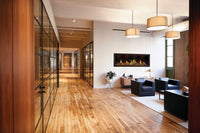 Napoleon Tall Vector™ 74 with Luminous Logs — installed room view