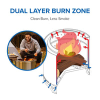 Napoleon Timberwolf® Smokeless Fire Pit — product and configuration view