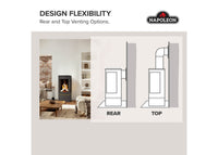 Napoleon Elora™ Direct Vent Stove — product and configuration view