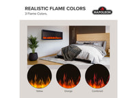 Napoleon fireplace series — manufacturer feature illustration. Model specifications are listed separately.