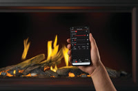 Napoleon fireplace series — controls detail. Model specifications are listed separately.
