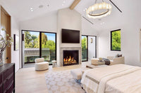 Napoleon Elevation™ X 42 Electric Fireplace with LCD Enhancement — installed room view
