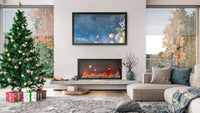 Napoleon Astound™ 50 Built-In Electric Fireplace — installed room view