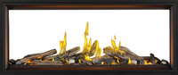 Napoleon Tall Linear Vector™ 62 See Through with Luminous Logs — product and configuration view