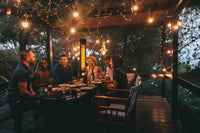 Napoleon Phantom Freestand Outdoor Electric Infrared Heater — installed room view