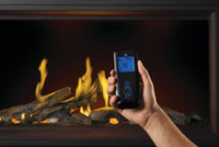 Napoleon fireplace series — controls detail. Model specifications are listed separately.