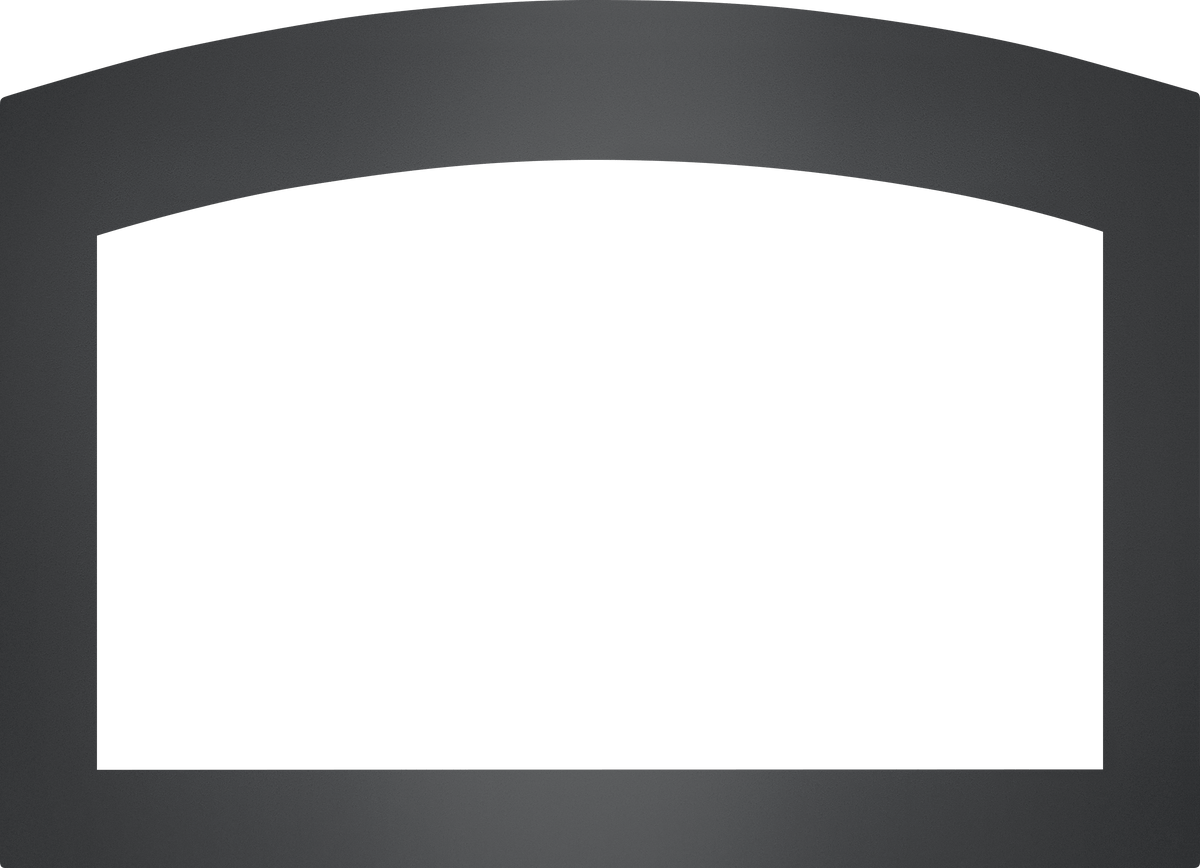 Faceplate - Small Arched 4-Sided, 2.5" Black (for 3-Sided Backerplate) for Rosedale™ 3, X3