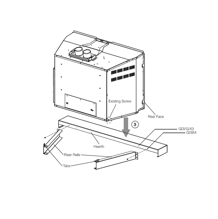 Napoleon Oakville Riser Box GI-RB3
