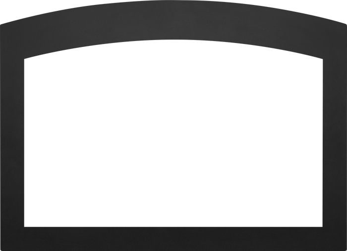 Napoleon Faceplate - Small Arched 4-Sided, 2.5 inch Black (for 3-Sided Backerplate) for Oakville X4 SABK4F3B4