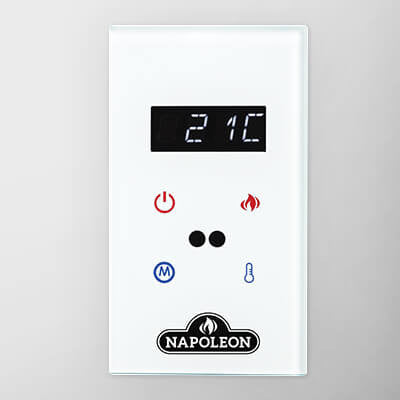 Napoleon W370-0317 optional electric wall-mount control — manufacturer image with white cover
