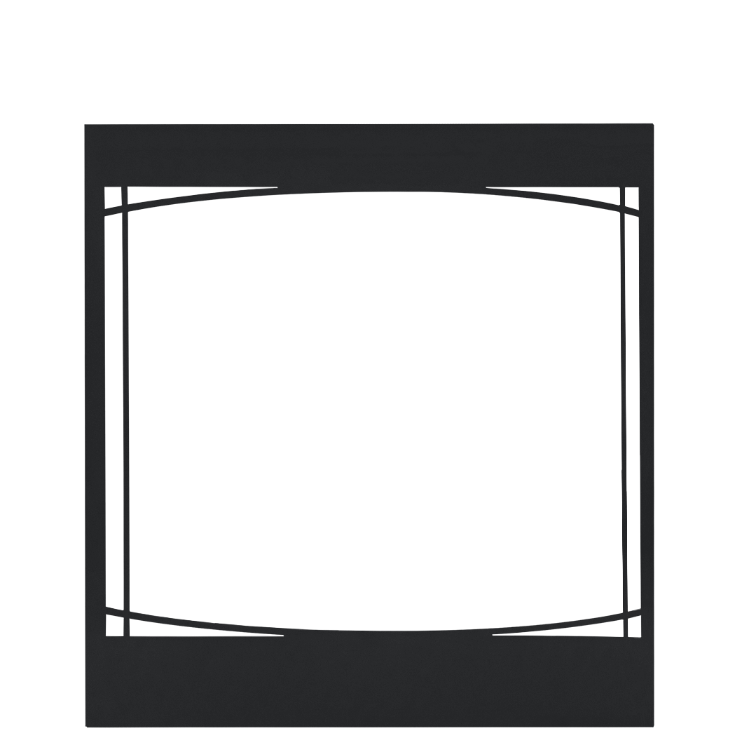 Napoleon Z30F Decorative Front - Black, Zen Design for Ascent™ 30