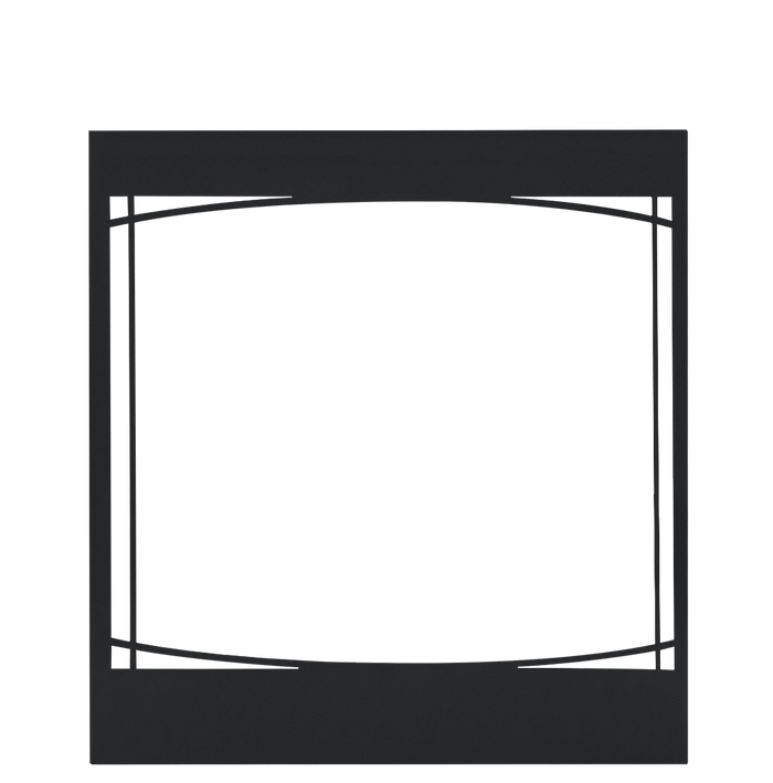 Napoleon Z30F Decorative Front - Black, Zen Design for Ascent™ 30