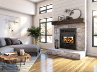 Osburn Everest III OB04017 installed fireplace — manufacturer finish configuration 02