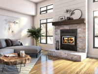 Osburn Everest III OB04017 installed fireplace — manufacturer finish configuration 03