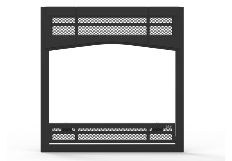 Osburn Stratford II Metallic Black Modern Faceplate OA10256 — manufacturer image; shown installed for illustration