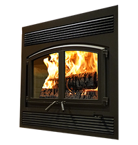 Official Empire Stove St. Clair 4300 Wood Burning Fireplace WB43FP alternate view 2; shown door and faceplate options must be selected separately in the configurator.