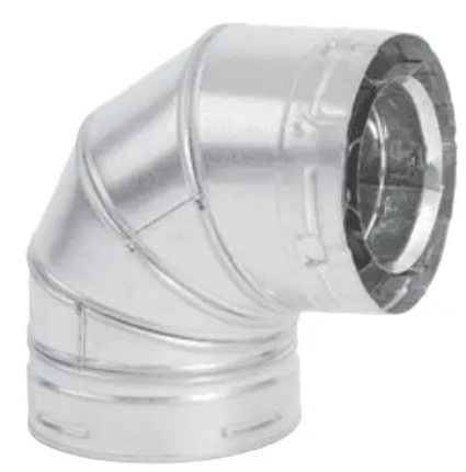 Superior 6/9" Direct Vent 90 Degree Elbow Locking Section 6DVLE90