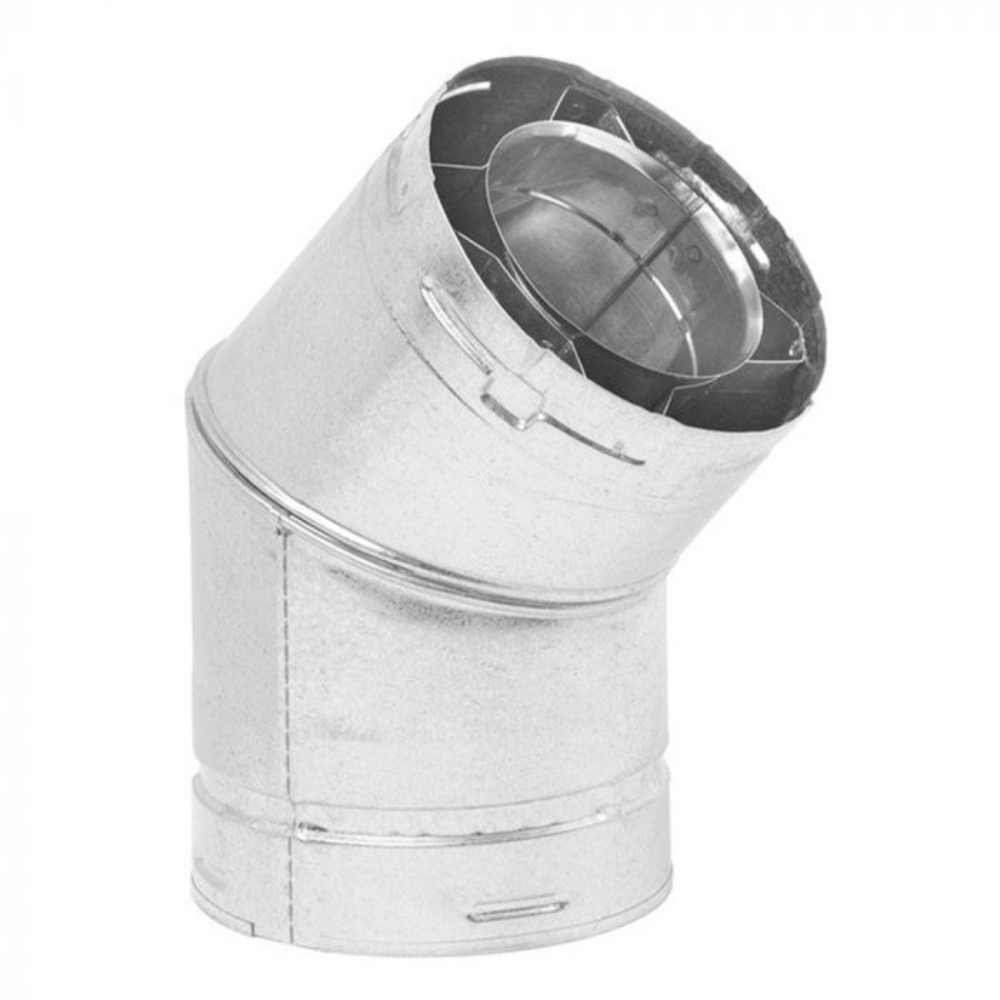 Superior 8/11" Direct Vent 45 Degree Elbow Locking Section 8DVLE45