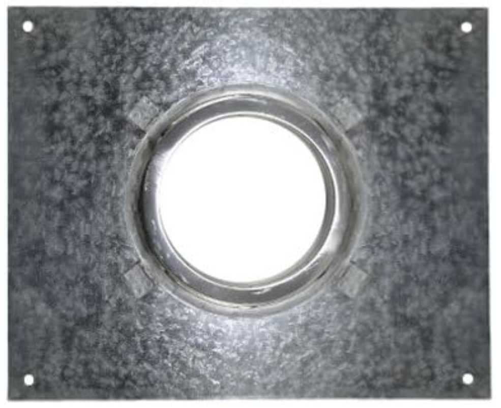 Superior Hi-Temp Anchor Plate, Collar Assembly (Masonry Fireplaces)  AP-12HT