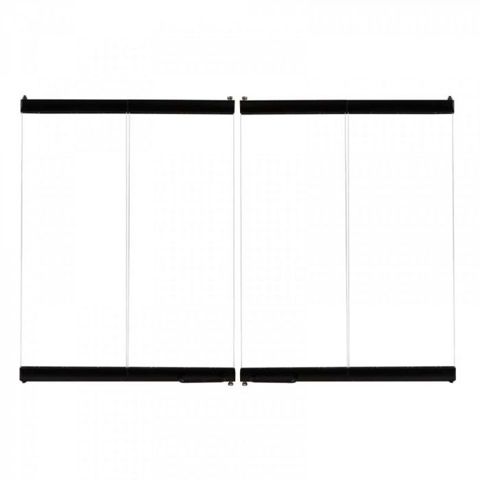 Superior 36" Black Standard Bi-Fold Glass Door BD36