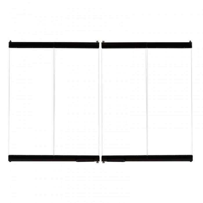 Superior 48" Mosaic Masonry Bi-Fold Door, Ebony Finish BDMO48EA