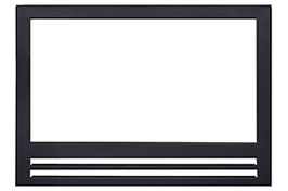 Superior Façade, Clean Face, Square Open, Black (F3790 - HeatFlo Kit Required)  FCFSOBLK
