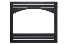 Superior Façade, Louvered, Arch Open, Black FLVAOBLK