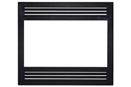 Superior Façade, Louvered, Square Open, Black FLVSOBLK