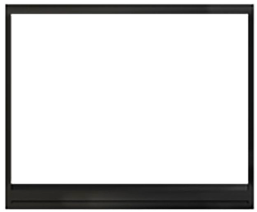 Superior Vista 45-Inch Black Fireplace Facade FVFBK45T