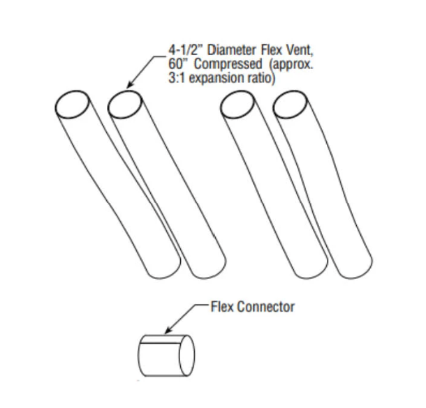 Superior HeatFlo Flex Extension Kit, 60" length HTFLO-EK-5