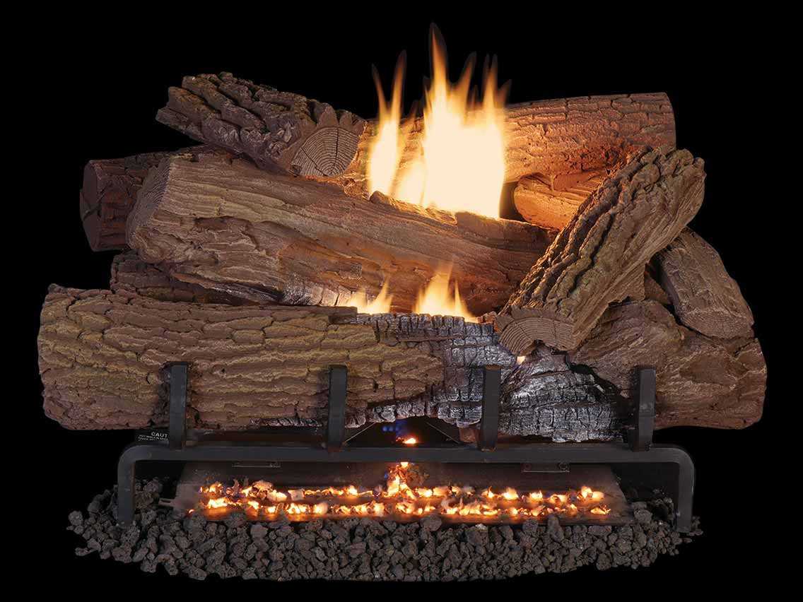 Superior 36" Mossy Oak Logs, Concrete, 2 of 2 LMF36MOB