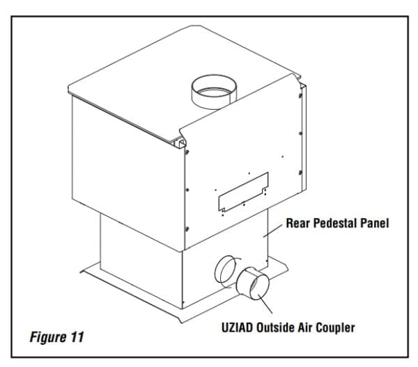 Superior Fireplaces 4" Flex Adaptor UZIAD