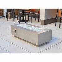 Outdoor Greatroom Natural Grey Cove 54" Linear Gas Fire Pit Table CV-54