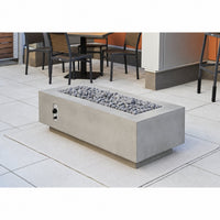 Outdoor Greatroom Natural Grey Cove 54" Linear Gas Fire Pit Table CV-54