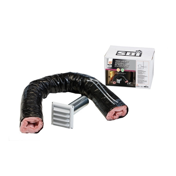 Valcourt 4-inch diameter by 5-foot fresh-air intake kit AC01239