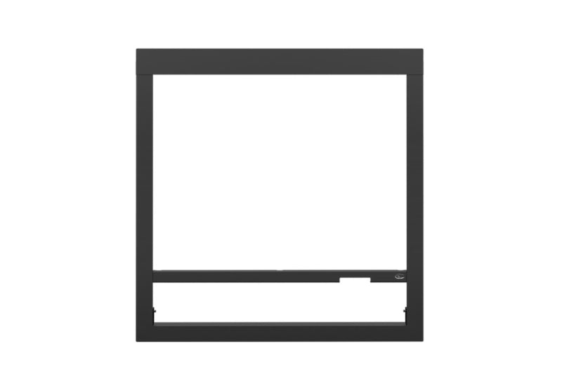 Valcourt VA10FS07 square black fireplace faceplate