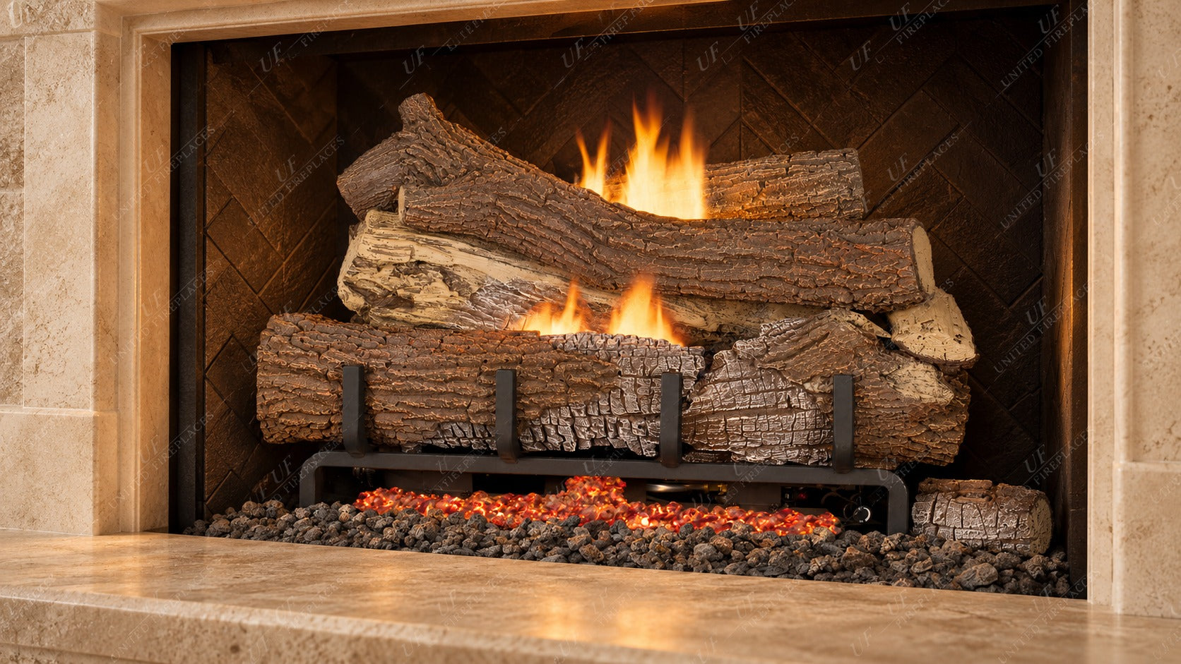 Gas Log Sets — showroom inspiration